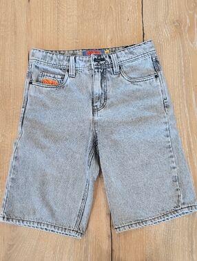 Empyre Light Grey Denim Shorts with Subtle Wash